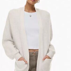 Wilfred Cream Oversized Cardigan Sweater